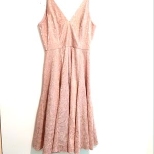 The Population Pink Midi Dress